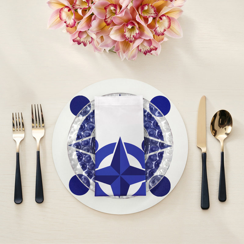 Constellations Compass Cotton Sateen Dinner Napkins