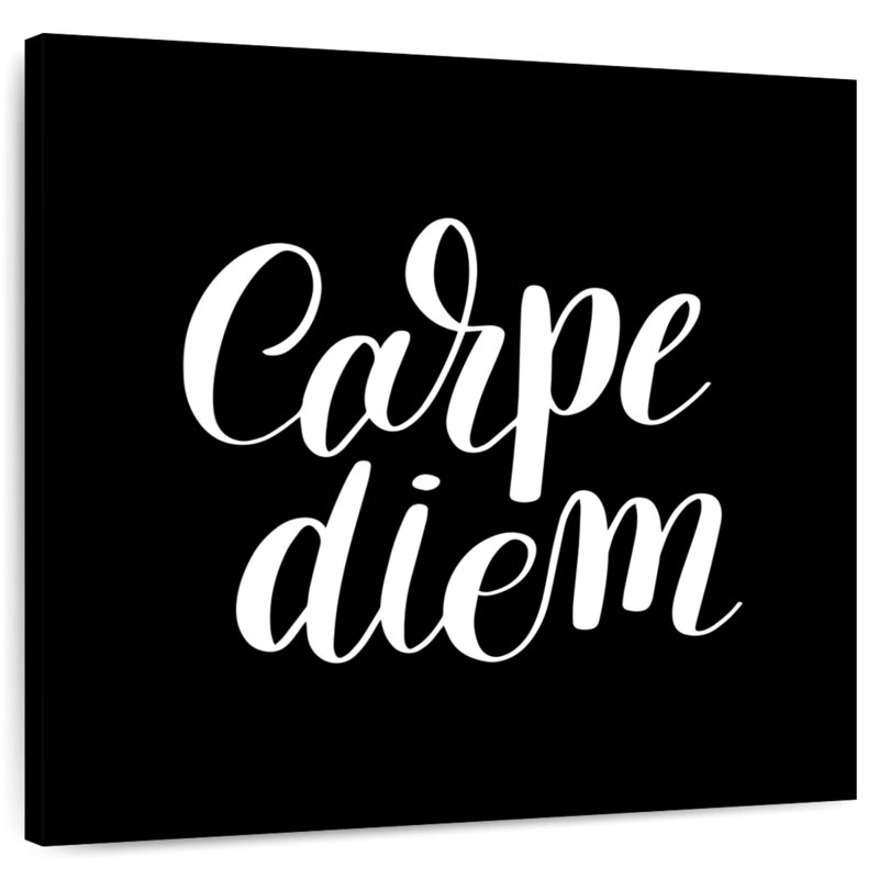 Tergel Carpe Diem Typography, 16" H x 16" W