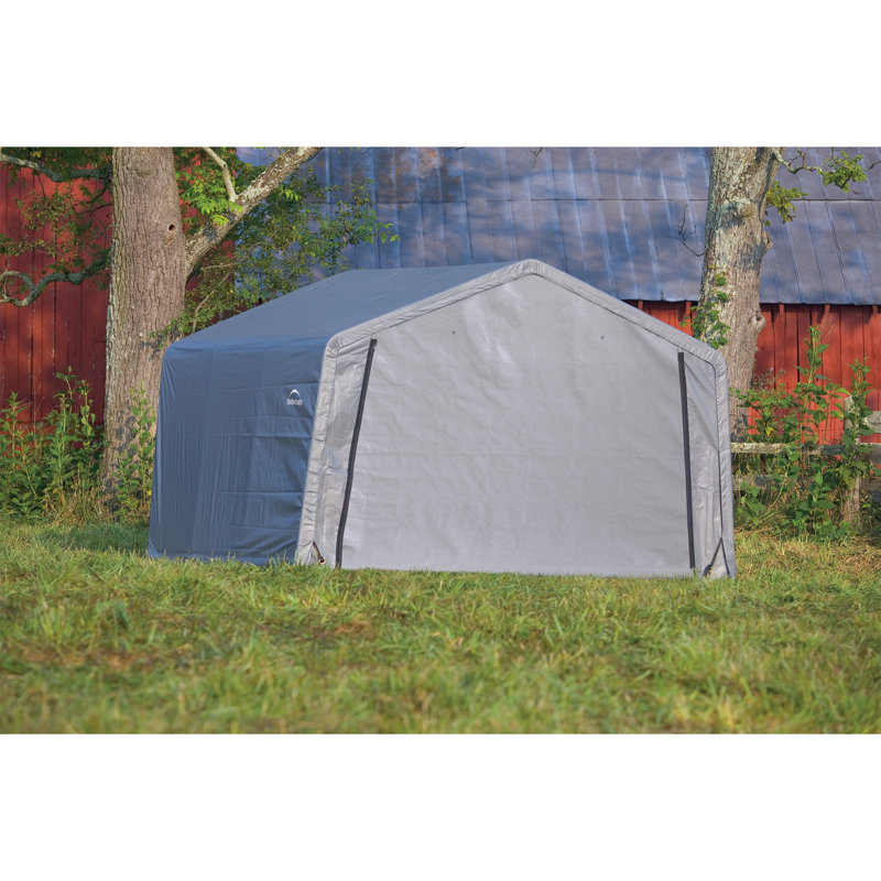 Sheltercoat 16 x 36 pi Garage Peak Green Std, Vert, H 14 pi x l 12 pi x P 36 pi