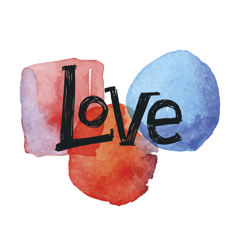 Love Card by Dinkoobraz - Wrapped Canvas Print, 30cm H x 30cm W