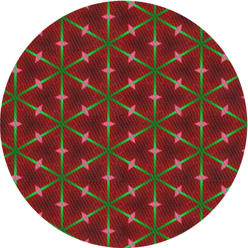 Rundle Geometric Indoor Rug, Round 5'