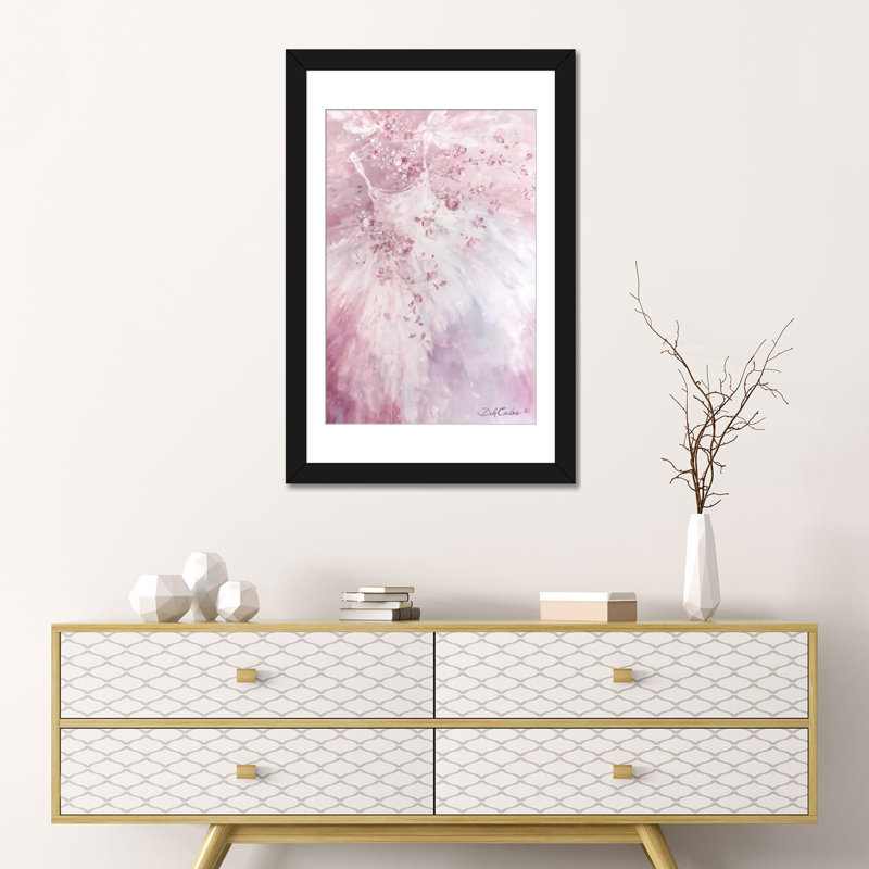 Impression sur toile, H 24 po x l 16 po x P 1 po, Papier avec cadre noir, Blanc