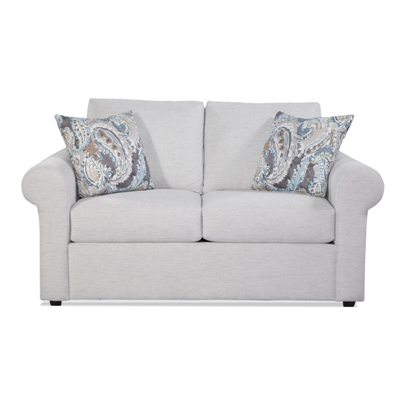 Barrett Loveseat, Snow Crypton Performance;0884-91