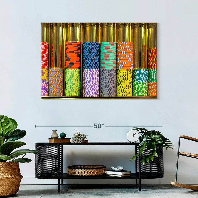 Senne Gambling Chips, 30" H x 45" W