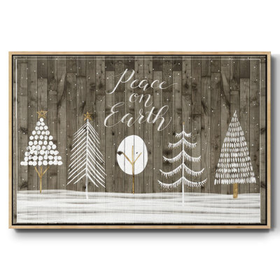 Wooded White Christmas Collection A, reproduction d'art sur toile