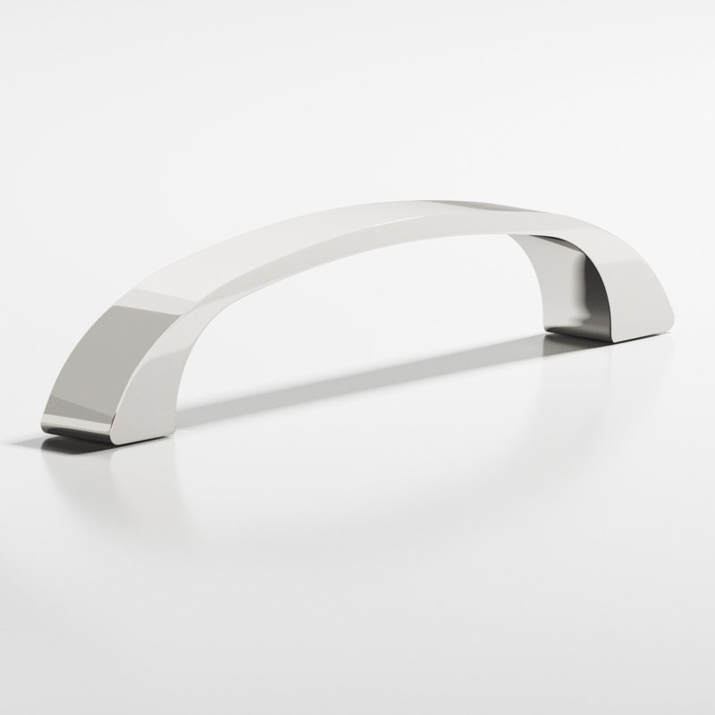 Bow Cabinet Pull, Polished Nickel, 3.5"