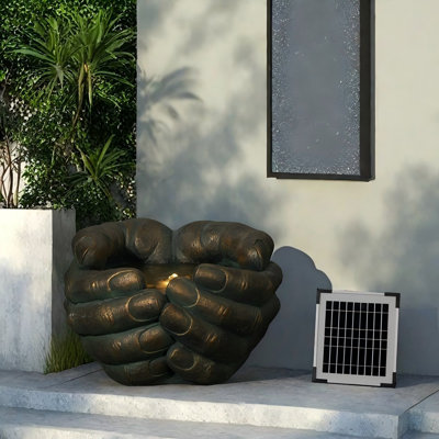 Handcrafted Floor Fountain with Lights