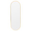 Lottie Oval Metal Framed Wall Mounted Full Length Mirror-1530129466-1530129461