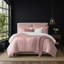 Ensemble de couvre-lit Roselyn Blush et 1 taie décorative simple-120906750