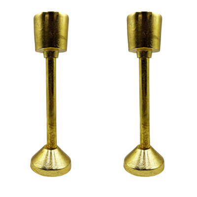 Aluminum Pillar Tabletop Candlestick