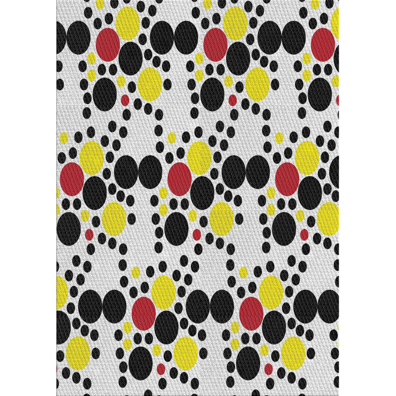 Tapis gris en laine touffeté à la main Dennie
