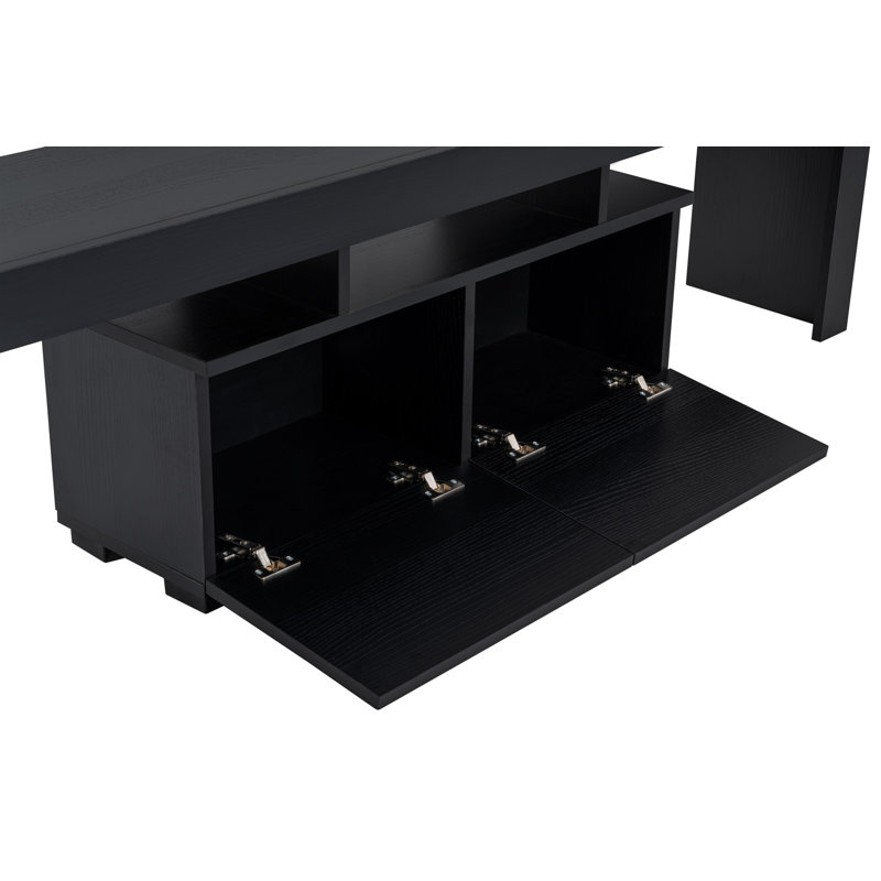 Nordure TV Stand for TVs up to 75", Black