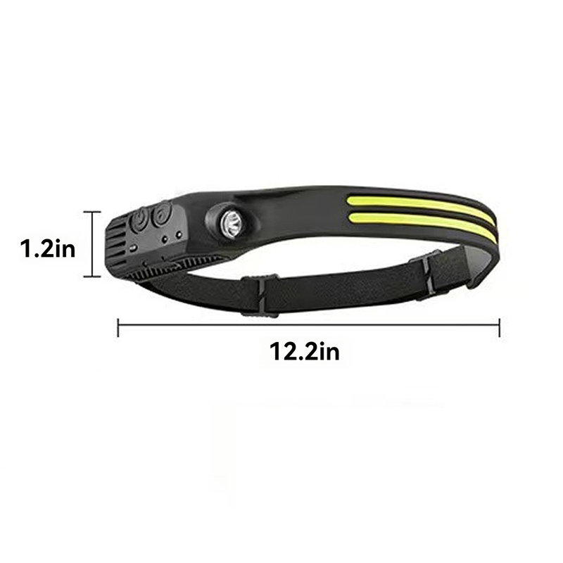 LED Headlamp Flashlight Inductive Switch