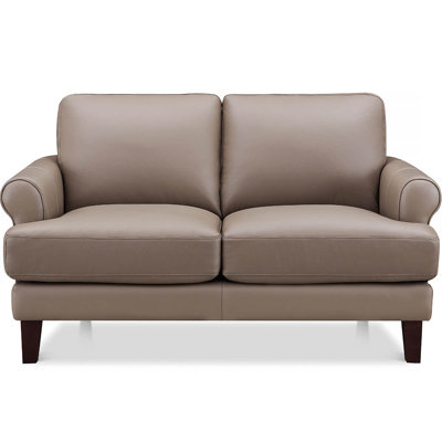 Maybell Top Grain Leather Loveseat by Birch Lane