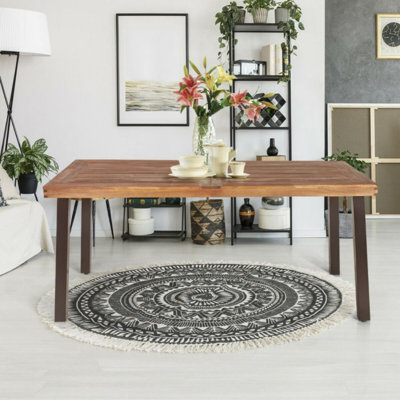 Table rectangulaire en bois d'acacia Caydren