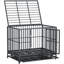 Chenil en métal robuste avec cage verrouillable