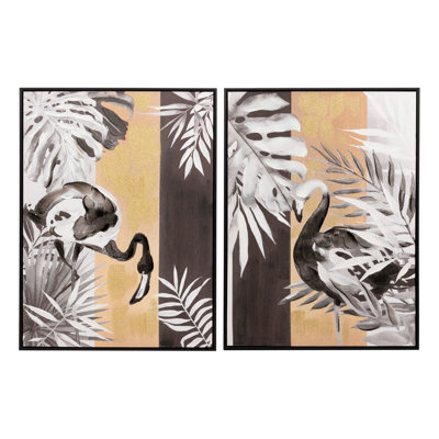 Flowers 2 Piece Wrapped Canvas Wall Art