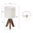 Set Of 2 Modern Design Classic Tripod Table Lamps-1439899956