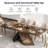 Farmhouse 63"–79" Extendable Dining Table, Seats 4–6,Walnut Wooden Kitchen Table for Family Gatherings & Entertaining-41360925