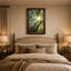 «Green Forest Trees Atteignant Up to Blue Sky» avec art mural sur toile-133062860