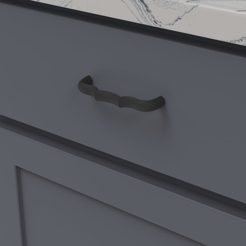 Trellis Bar / Handle Pull, Matte Black, 3-3/4"