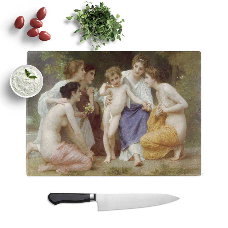 Admiration by William Adolphe Bouguereau Chopping Board, 0.4cm H x 29cm W x 39cm L
