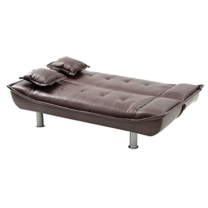 Astral Lionel Sofa Bed, Burgundy  Faux Leather