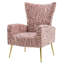 Fauteuil d'appoint rembourré en velours-84552759