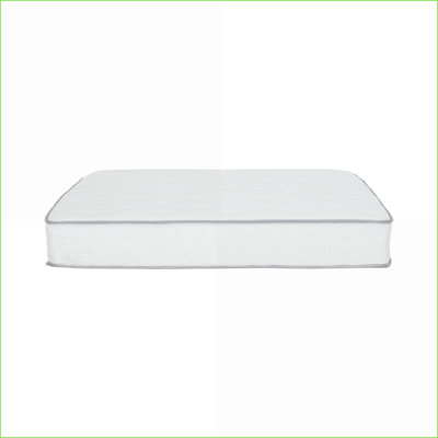 Matelas | Matelas à ressorts ensachés moyen 9 po, très grand, blanc neige | Housse en polyester