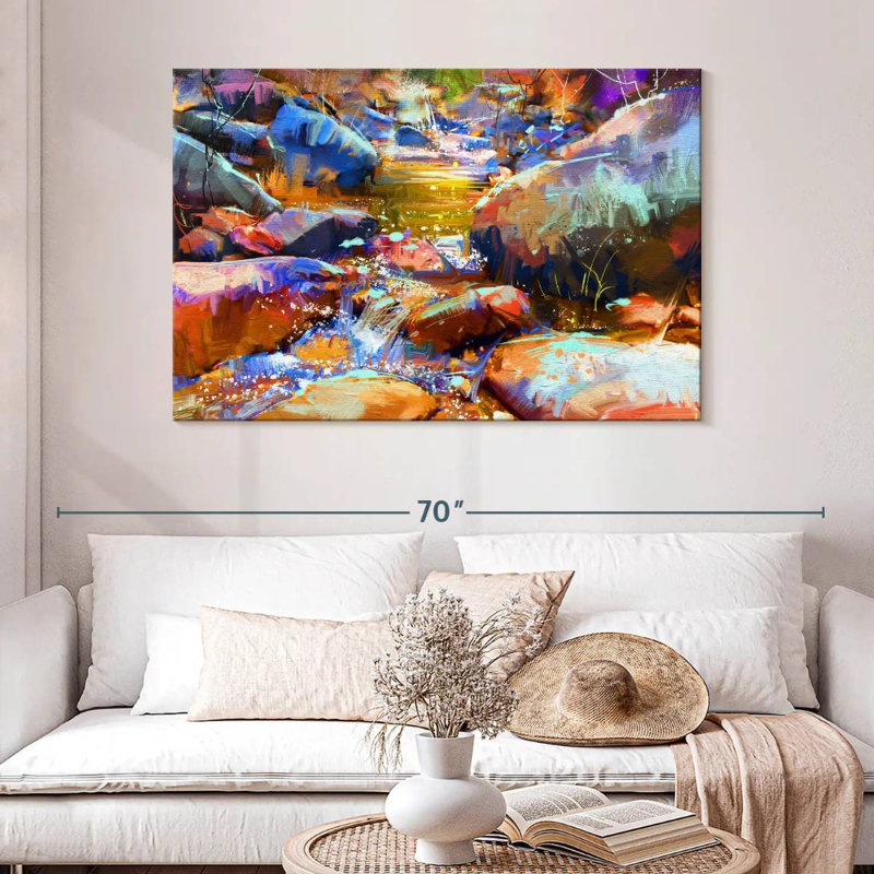Avery Vibrant Wilderness Stream, 32" H x 48" W