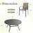 7-Pieces Round Patio Dining Set With Stackable PVC-coated polyester Chairs-1583373417