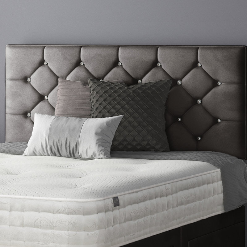 Hatmaker Divan Bed Base, Super King (6'), Charcoal, 2 Foot-end Drawers