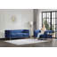 Canapé Chesterfield 3 places capitonné avec coussins cylindriques