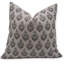 Block Print Throw Pillow Cover, 21 Thick Linen Vintage Cushion Cover-204325820
