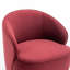 Fauteuil demi-tonneau pivotant en velours Stith-75552396