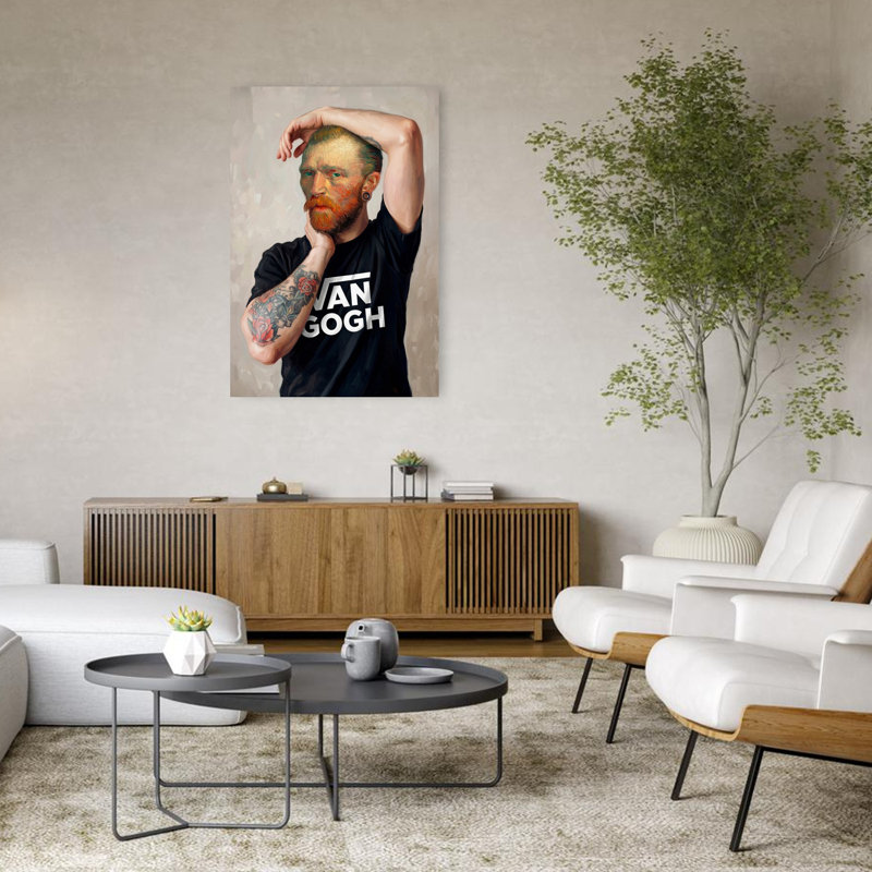 Art mural urbain moderne, H 48 po x l 32 po