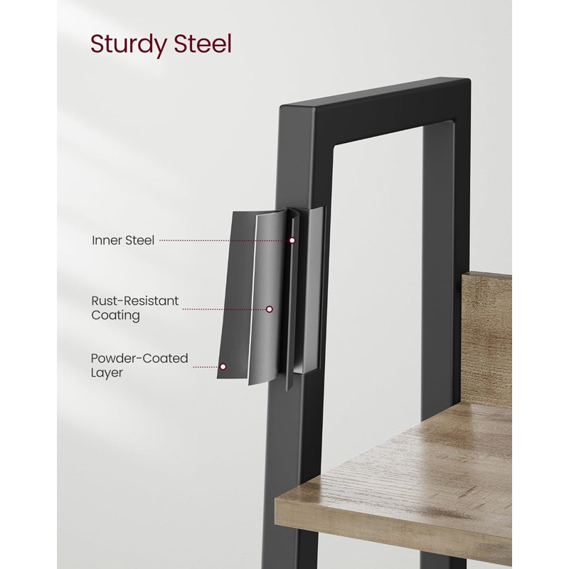 170cm H x 33.8cm W Steel Ladder Bookcase