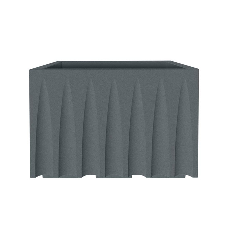 Resin Indoor / Outdoor Cachepot, Light Gray