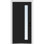 1-Lite Spotlight Painted Steel Prehung Front Entry Door