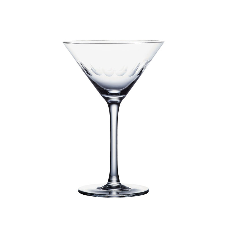 Handmade Crystal Martini Glass