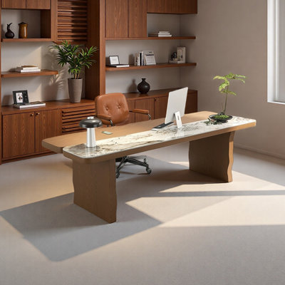 Half Sintered Stone Desktop Desk