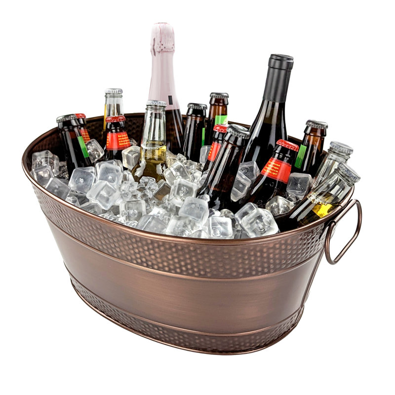 Ortiz Beverage Tub Wine Bucket Ice Bucket, Copper