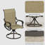 Ensemble de 2 chaises de patio pivotantes et pivotantes toutes saisons-939052605
