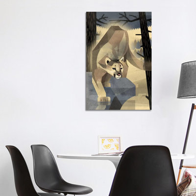 Mountain Lion by Dieter Braun - Print on Canvas