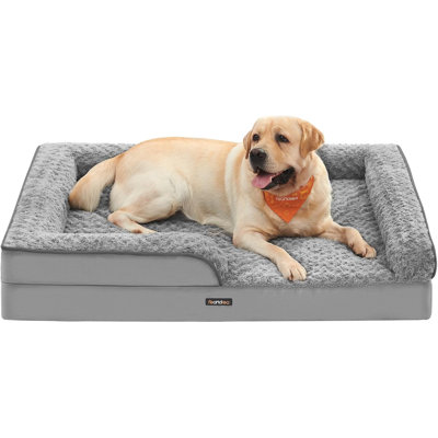 Orthopedic Dog Bed For Large Dogs, Memory Foam Dog Bed Sofa Pet Couch With Sides, Removable Washable Cover And Waterproof Liner