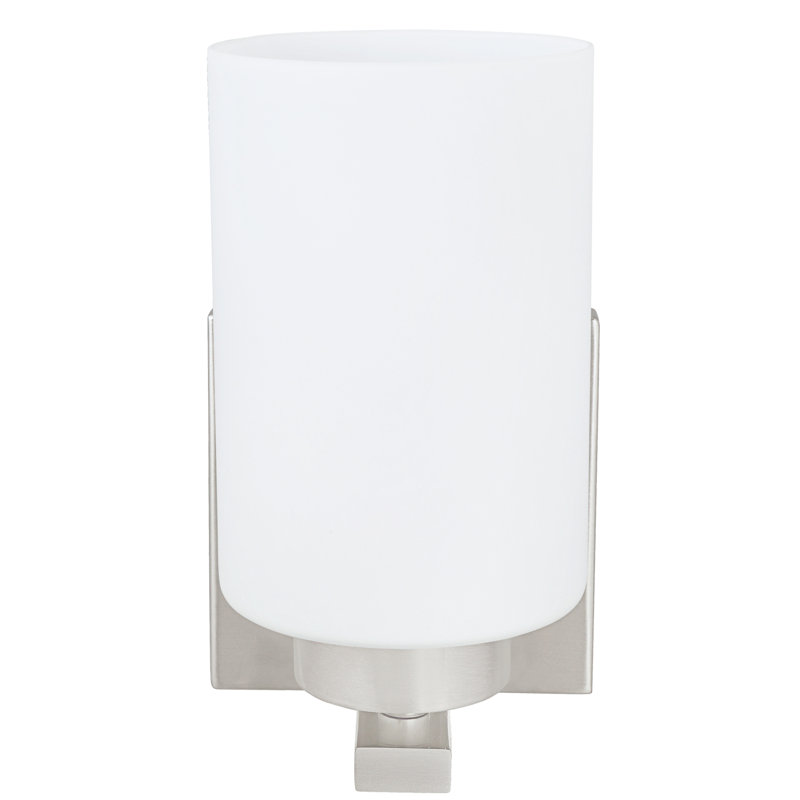 Applique murale de salle de bain nickel satiné 1 lumière Fransisca