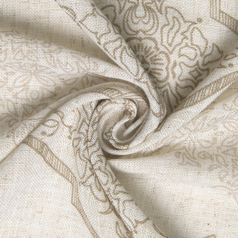 Futrell Semi Sheer Curtain Panel Pair, Beige