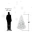 Arbre de Noël blanc 9 pi avec fil mémoire (ornements non inclus)-1550682054