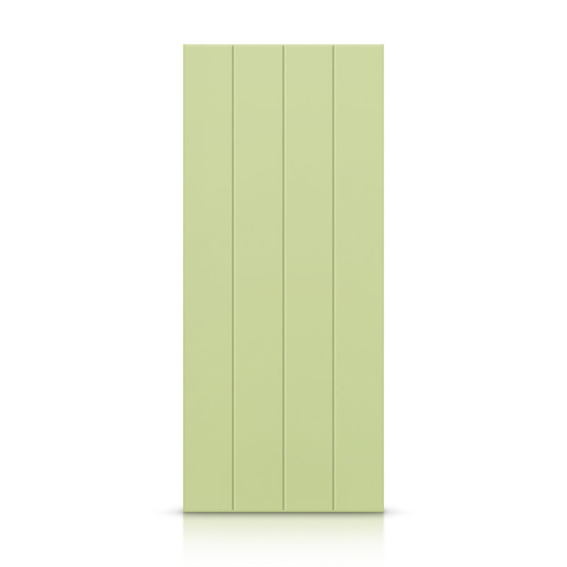 Porte standard à panneaux en bois manufacturé, 30 po x 80 po, Vert sauge