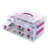 Pink Detachable 3 Tier 24 Compartments Transparent Drawer Basket